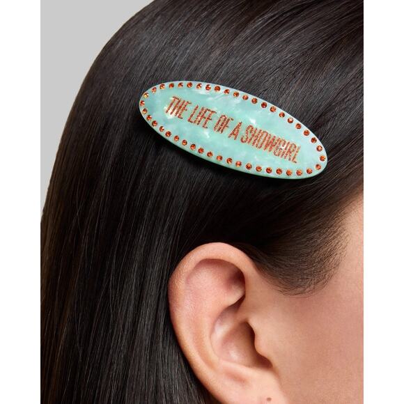 NEW Taylor Swift ? The Life of a Showgirl Barrette Hair Clip + TS Pouch TLOAS
